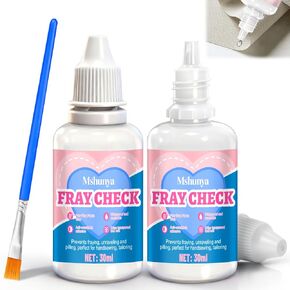 Fray Check for Fabric, Prevents Fabric Edge Fraying, Clear Washable 2Pcs in Saudi Arabia