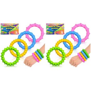 Sensory Fidget Toys for Kids Toddlers Autism 4 Pack Silicone Chew Bracelets in Kuwait