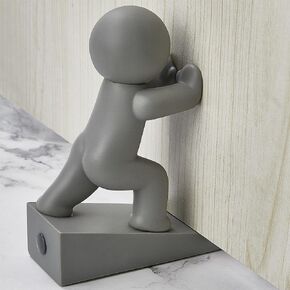 Cute Door Stopper, Buddy Decorative Door Stop, Protects Your Floors, Gray 1 Pack (Patent Registering) in Saudi Arabia