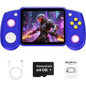RG43H Pro Retro Handheld Game Console,Dual Game System,Powerful RK3562 Chip in Kuwait