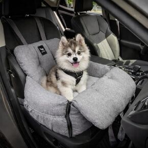 JACKO & CO - Premium Dog Car Seat for Small Dogs 1-25lbs (Black Small) in Kuwait