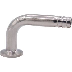 DERNORD Sanitary Hose Barb Pipe Fitting 3" Tri Clamp (91MM Ferrule) 90 Degree Elbow (Tube OD: 3"/76MM (3" Tri-clamp)) in Saudi Arabia