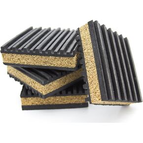 Cork & Rubber Anti Vibration Pads 6" x 6" (Package of 4) in Kuwait