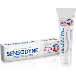 Sensodyne Sensitivity & Gum Whitening Toothpaste, Toothpaste for Sensitive Teeth & Gum Problems, 3.4 Ounces in Saudi Arabia