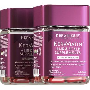 Keranique Hair & Scalp Supplements - Promote Strength and Growth Best for Thinning Nourish Your with Biotin, Vitamin B, More Vital Nutrients Keraviatin in Saudi Arabia