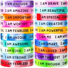 Students Inspirational Rubber Bracelets Fun Motivational Wristbands in Kuwait