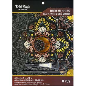 Brea Reese Scratch Art Paper Pad - Sun & Moon Metallic DIY Craft Kit in Saudi Arabia