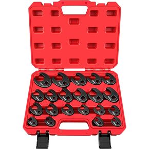 C&T 21Pcs Crows Foot Wrench Set, 3/8" & 1/2" Drive Metric 8-32mm in Kuwait