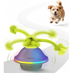 Xeuch Interactive Dog Ball with Rope, Motion Activated Squeaky Ball, Green in Kuwait