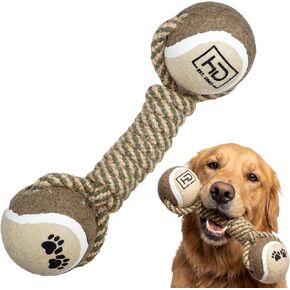 Tennis Ball Rope Toy for Dogs, 2-in-1 Fetch & Tug Chew Toy, Tug of War Toy in Saudi Arabia