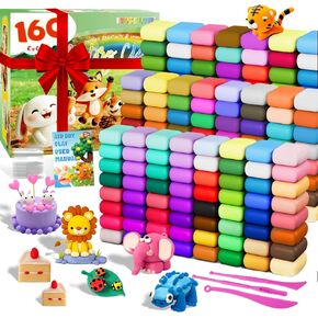 MuseLuxe 120 Colors Air Dry Clay Kit with Sculpting Tools in Kuwait