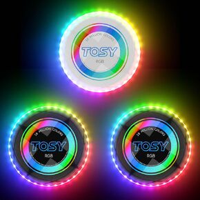 TOSY Bundle of 3 - Frisbee 108 LEDs - 2X RGB Black + RGB White in Kuwait