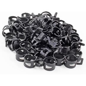 50Pcs 1/2" Spring Band Type Action Hose Clamp,12mm Black Manganese Steel Spring Clip Pipe, for Fuel Line Silicone Hose Line Water Pipe in Saudi Arabia