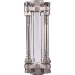 DERNORD in-Line Sight Glass with Female Thread,Flow Sanitary Straight Sight Glass SUS316 1/2" NPT Female in Saudi Arabia