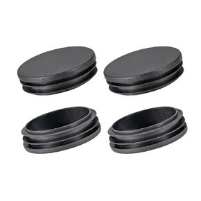 Round Post End Caps (3.54"x0.98") 2pcs, Plastic Tubing End Cap Plug - for Decoration Furniture, Handrail Stair, Black in Saudi Arabia