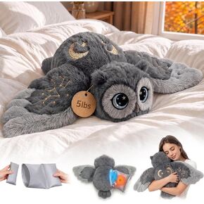 Mewaii Weighted Stuffed Animals Owl Plush, Heatable Coolable, 2-5lbs, 23in in Kuwait