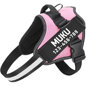 MUMUPET Service Dog Harness, No Pull & Reflective Pet Vest, Red, S in Kuwait