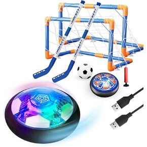 Hover Soccer Ball for Kids, 2in1 LED Hover Soccer Indoor with Foam Bumper in Kuwait