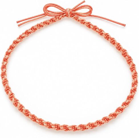 BEACH HEMP JEWELRY Macrame Hemp Choker Necklace Adjustable Tie On for Men Women Teen Girls Handmade In USA in Kuwait
