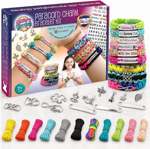 Glittery Garden Girls Jewelry Making Kit. Necklace & Bracelet Crafting Set in Kuwait