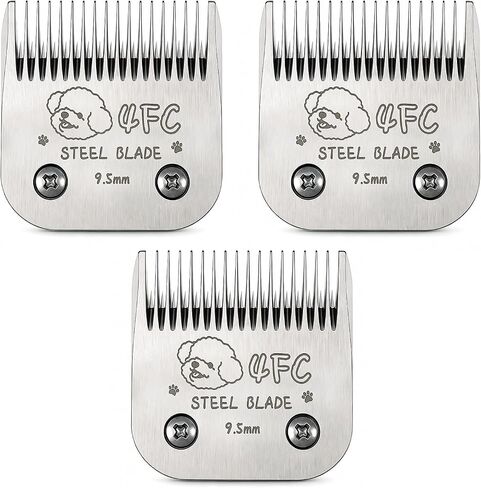 Size 10 Blades Compatible with Andis Oster A5 Wahl KM10, Silver, 3-Pack in Kuwait
