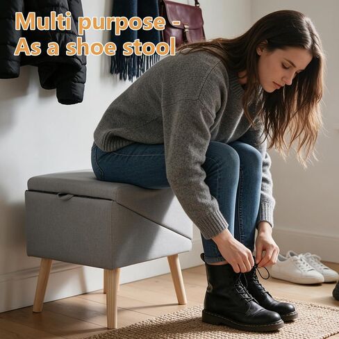 PETWAY Pet Stairs for Small Dogs, 17" H 4‑Step Non‑Slip Dog Ramp for Couch Low Bed 2‑in‑1 Foldable Wooden Pet Stairs & Steps with Split Ottoman Design in Kuwait
