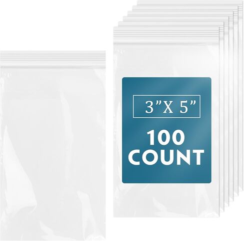 iMailer - 200 Pcs- 14" x 20" Large Zip Plastic Poly Bags - Clear Plastic Reclosable 2 Mil Zip Bags- 2 Gallon Zip Bags for Clothing, T-Shirts, Pants in Kuwait