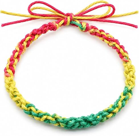 BEACH HEMP JEWELRY سوار خلخال من القنب البني الطبيعي قابل للتعديل مصنوع يدويًا في الولايات المتحدة الأمريكية in Saudi Arabia