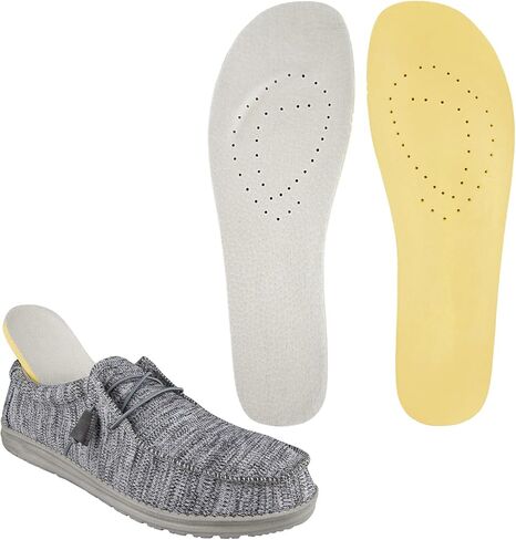 Classic Insoles for Hey Dude Men's Wally Shoes Replacement, Footwear Inserts Comfortable & Light-Weight in Kuwait