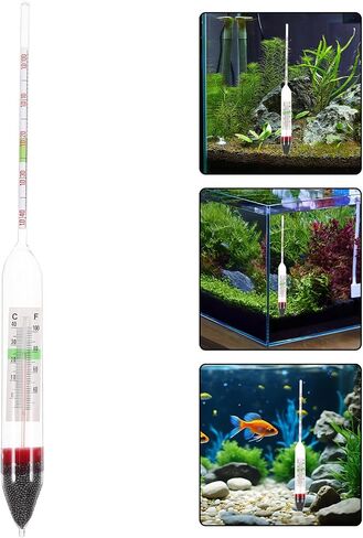 Aquarium Salinity Hydrometer Glass Sea Water Densitometer Floating Design in Kuwait