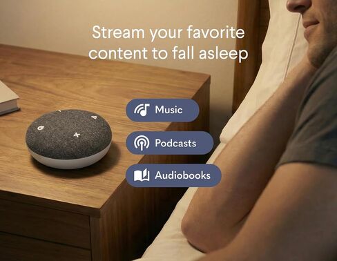 SNOOZ Go - جهاز صوت بضوضاء بيضاء للسفر، وإضاءة ليلية، ومكبر صوت بلوتوث - ضوضاء بيضاء محمولة، ضوضاء وردية، وأصوات مروحة - فحمي in Kuwait