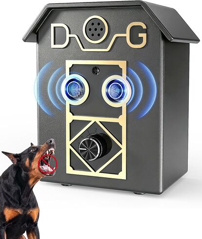 Dog Bark Deterrent Devices，Automatic Anti Barking Device with Dual Emitters Long Range 50FT, Type-C Rechargeable Bark Box Barking Control Devices, No More Barking Indoor/Outdoor Training in Saudi Arabia