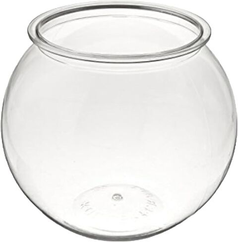 Koller Products 1-Gallon Plastic Round Fish Bowl, Hospital Fish Tank for Betta, Shrimp, Snail, Temporary Tank for Fry, Isolation, Classroom Education & Decoration in Kuwait