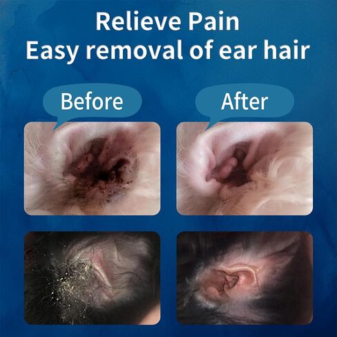 Dog Ear Powder for Hair Removal, 30g, Reduces Pain, Keeps Ears Dry, Removes Odors and Earwax, Relieves Itching, Suitable for Cats and Dogs, 1 Bottle in Saudi Arabia