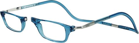 Clic Magnetic Reading Glasses, Adjustable Temple Computer Readers, Original Expandable, (M-XL, Black, 2.00 Magnification) in Kuwait