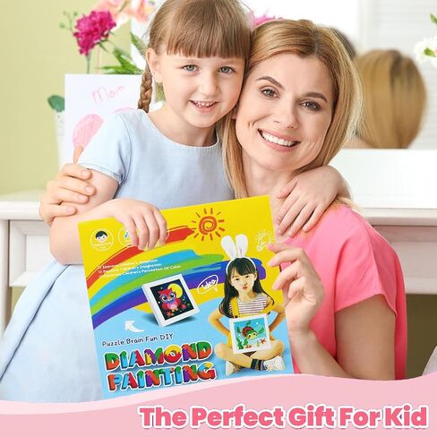Sretoul Cartoon Diamond Art Kits for Kids Ages 4-8 with Frame 7x7 Inch in Kuwait