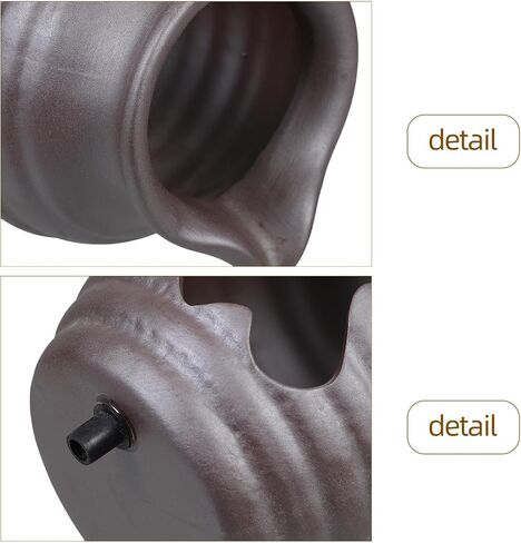 Ceramic Waterfall Jar Tabletop Fountain with U-Shaped Spout for Aquariums in Kuwait