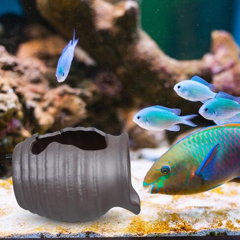 Ceramic Waterfall Jar Tabletop Fountain with U-Shaped Spout for Aquariums in Kuwait