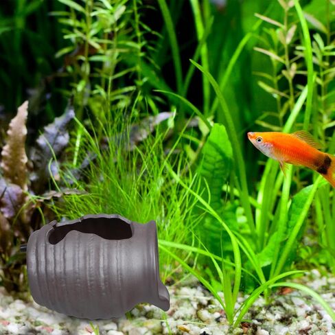 Ceramic Waterfall Jar Tabletop Fountain with U-Shaped Spout for Aquariums in Kuwait