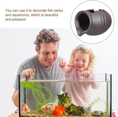 Ceramic Waterfall Jar Tabletop Fountain with U-Shaped Spout for Aquariums in Kuwait