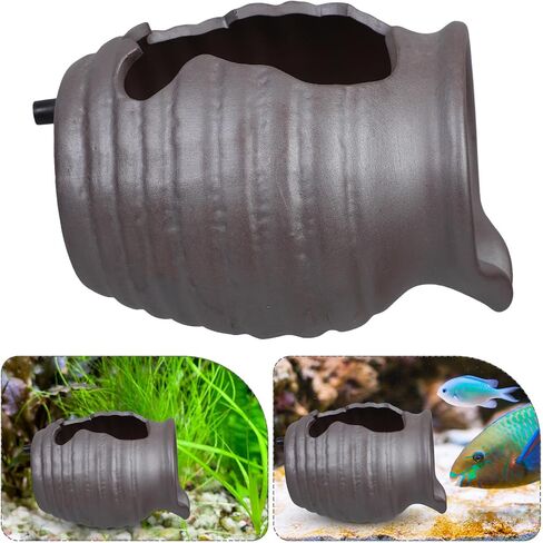 Ceramic Waterfall Jar Tabletop Fountain with U-Shaped Spout for Aquariums in Kuwait