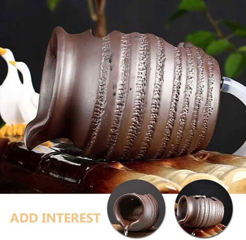 Ceramic Jar Water Fountain Decor for Aquarium Mini Pond Backyard in Kuwait