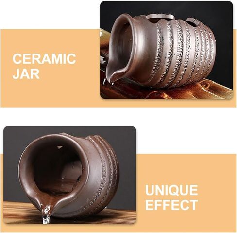 Ceramic Jar Water Fountain Decor for Aquarium Mini Pond Backyard in Kuwait
