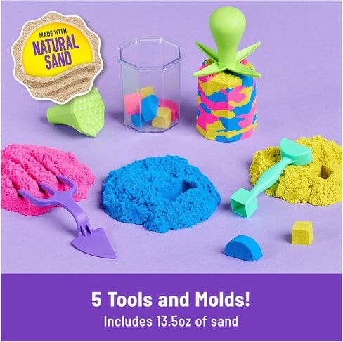 Kinetic Sand Squish N' Create Set, Moldable Play Sand Sensory Toys, Ages 3+ in Kuwait
