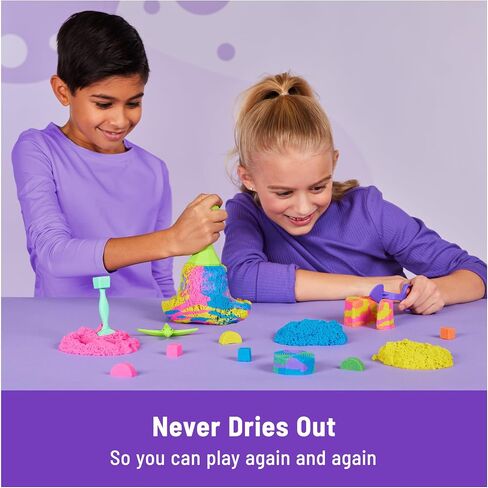 Kinetic Sand Squish N' Create Set, Moldable Play Sand Sensory Toys, Ages 3+ in Kuwait