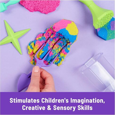 Kinetic Sand Squish N' Create Set, Moldable Play Sand Sensory Toys, Ages 3+ in Kuwait