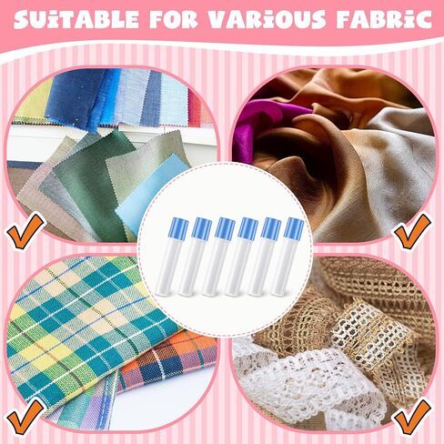 6 Pack Fabric Glue Pen Refills, Temporary, Water Soluble in Kuwait