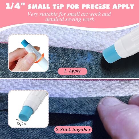 6 Pack Fabric Glue Pen Refills, Temporary, Water Soluble in Kuwait