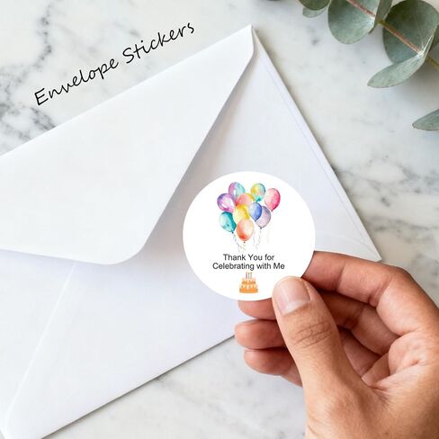 120x Birthday Sticker, Birthday Favor, Celebration Sticker, Cupcake Sticker, Thank You For Celebrating With Me Sticker, Baby Shower Favors, Envelope Seals, Invitation Labels (Birthday) in Saudi Arabia