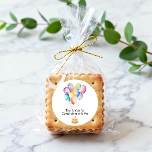 120x Birthday Sticker, Birthday Favor, Celebration Sticker, Cupcake Sticker, Thank You For Celebrating With Me Sticker, Baby Shower Favors, Envelope Seals, Invitation Labels (Birthday) in Saudi Arabia